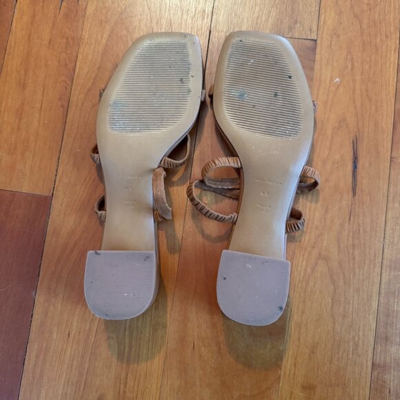 Reformation Assunta Strappy Block Heel Mule in Pecan, Size 9.5 - Picture 5 of 5